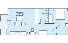 2-Zimmer-Appartement-Suite Inselseite / Typ 1 od. Typ 11