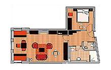2-Zimmer-Appartement-Suite Seeseite / Typ 5