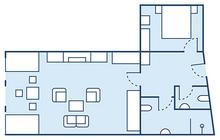 2-Zimmer-Appartement-Suite Seeseite / Typ 5