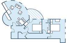 3-Zimmer-Appartement-Suite Inselseite / Typ 14 od. 14b